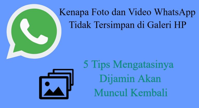 Kenapa Foto dan Video WhatsApp Tidak Tersimpan di Galeri HP Android