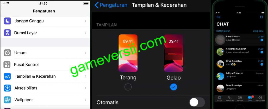 Cara Mode Gelap WhatsApp (WA) di iPhone iOS Terbaru 2024